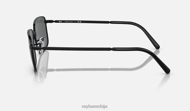 Ray-Ban рб3717 P0HP193 наочаре за сунце полирана црна/тамно сива мушкарци