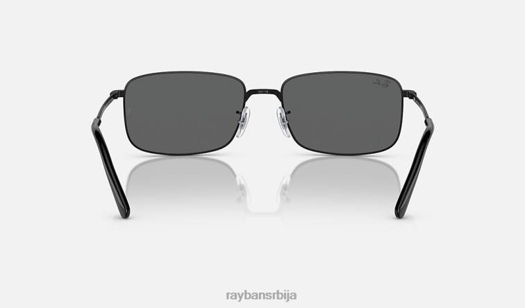 Ray-Ban рб3717 P0HP193 наочаре за сунце полирана црна/тамно сива мушкарци