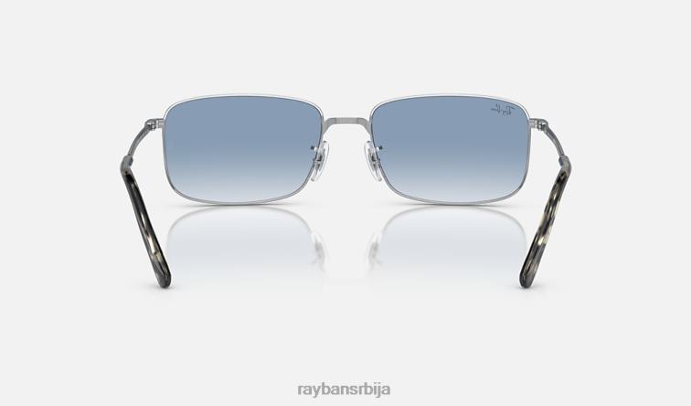 Ray-Ban рб3717 P0HP194 наочаре за сунце полирано сребрно/плаво мушкарци