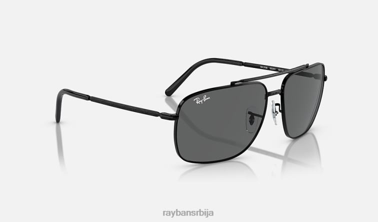 Ray-Ban рб3796 P0HP157 наочаре за сунце полирана црна/тамно сива мушкарци