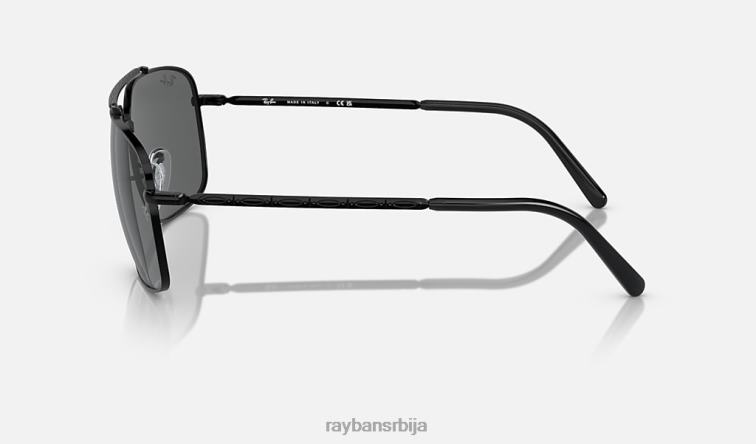 Ray-Ban рб3796 P0HP157 наочаре за сунце полирана црна/тамно сива мушкарци