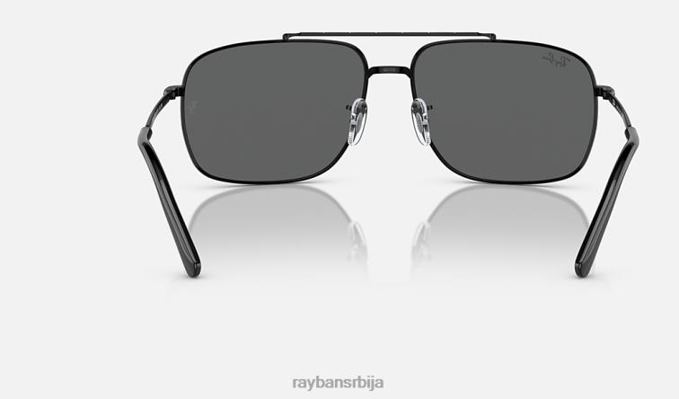 Ray-Ban рб3796 P0HP157 наочаре за сунце полирана црна/тамно сива мушкарци