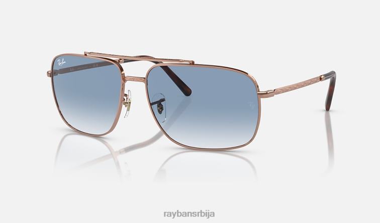 Ray-Ban рб3796 P0HP159 наочаре за сунце полирано ружичасто злато/плаво мушкарци