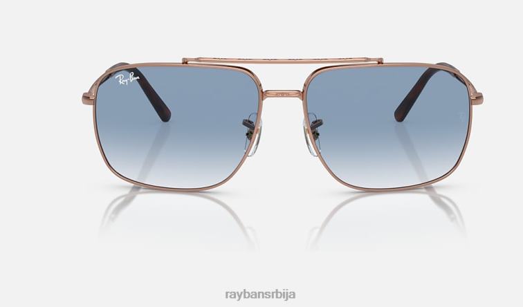 Ray-Ban рб3796 P0HP159 наочаре за сунце полирано ружичасто злато/плаво мушкарци
