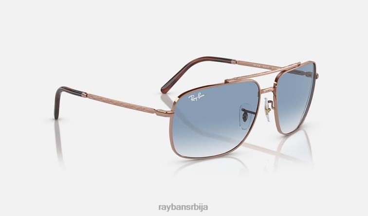 Ray-Ban рб3796 P0HP159 наочаре за сунце полирано ружичасто злато/плаво мушкарци