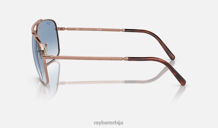 Ray-Ban рб3796 P0HP159 наочаре за сунце полирано ружичасто злато/плаво мушкарци