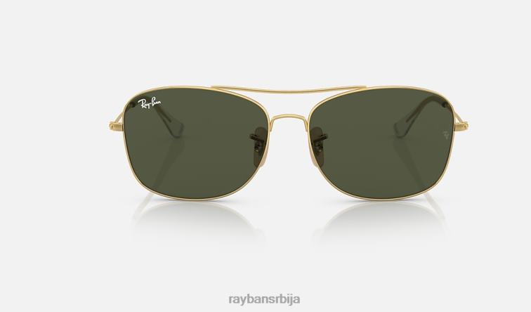 Ray-Ban рб3799 P0HP1520 наочаре за сунце полирано златно/зелено мушкарци