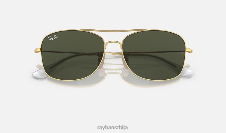 Ray-Ban рб3799 P0HP1520 наочаре за сунце полирано златно/зелено мушкарци