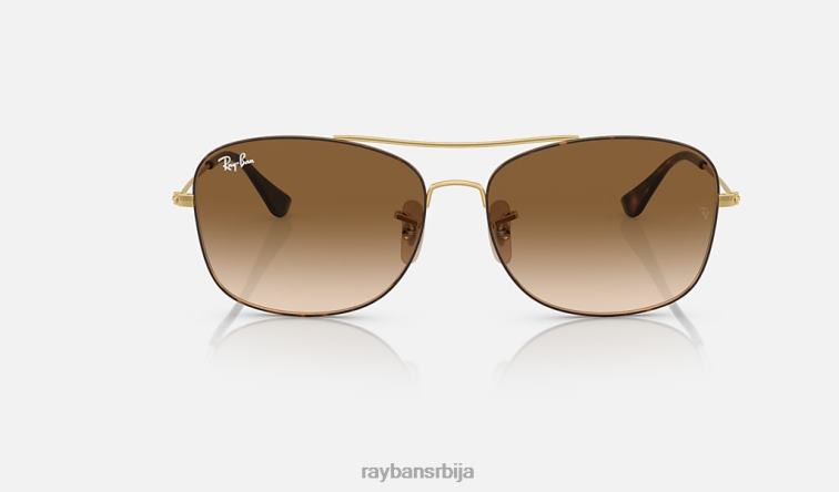 Ray-Ban рб3799 P0HP1522 наочаре за сунце углачана хавана на златно/браон мушкарци