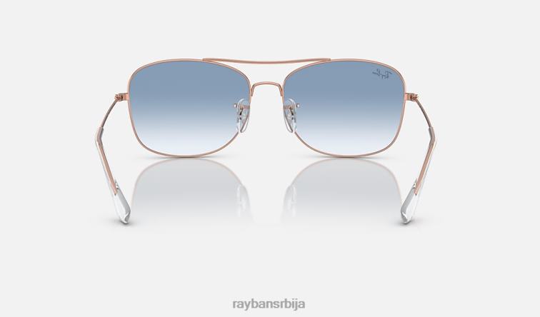 Ray-Ban рб3799 P0HP1524 наочаре за сунце полирано ружичасто злато/плаво мушкарци