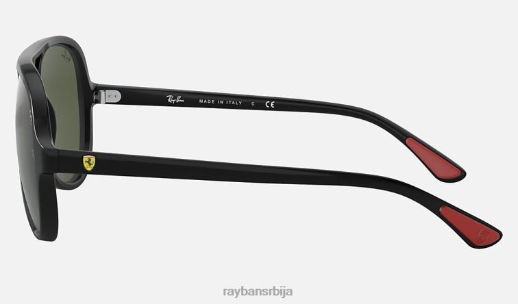Ray-Ban рб4125м сцудериа феррари колекција P0HP772 наочаре за сунце полирана црно/зелена мушкарци