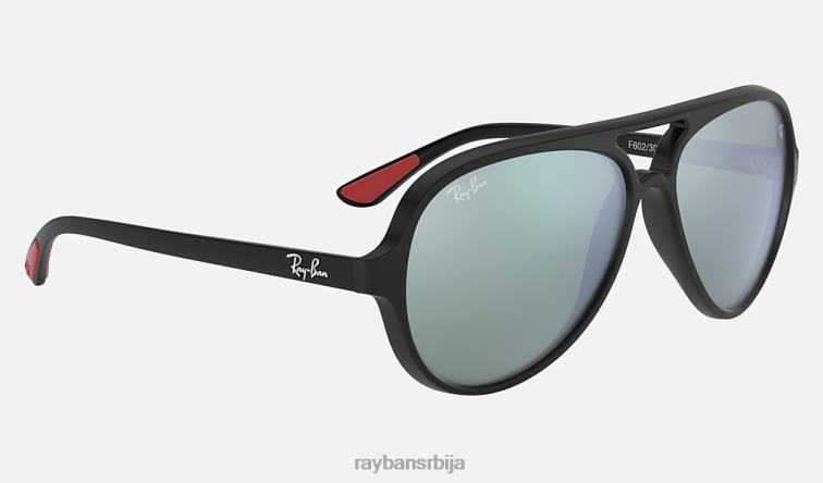 Ray-Ban рб4125м сцудериа феррари колекција P0HP773 наочаре за сунце мат црна/сребрна мушкарци