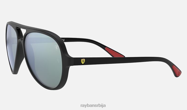 Ray-Ban рб4125м сцудериа феррари колекција P0HP773 наочаре за сунце мат црна/сребрна мушкарци