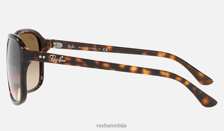 Ray-Ban рб4128 P0HP1534 наочаре за сунце полирано светло хавана/браон мушкарци