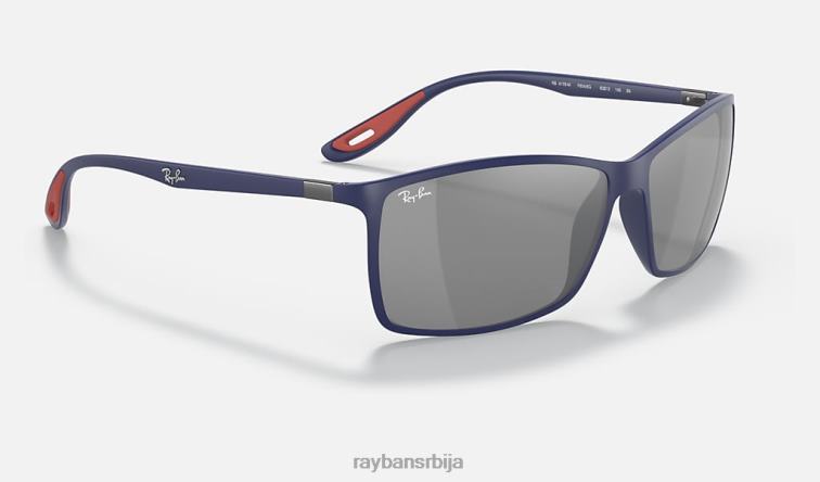 Ray-Ban рб4179м сцудериа феррари колекција P0HP1044 наочаре за сунце мат плава/сива мушкарци