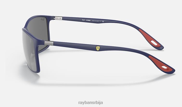 Ray-Ban рб4179м сцудериа феррари колекција P0HP1044 наочаре за сунце мат плава/сива мушкарци