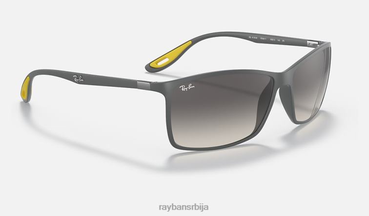 Ray-Ban рб4179м сцудериа феррари колекција P0HP1045 наочаре за сунце мат сива/сива мушкарци