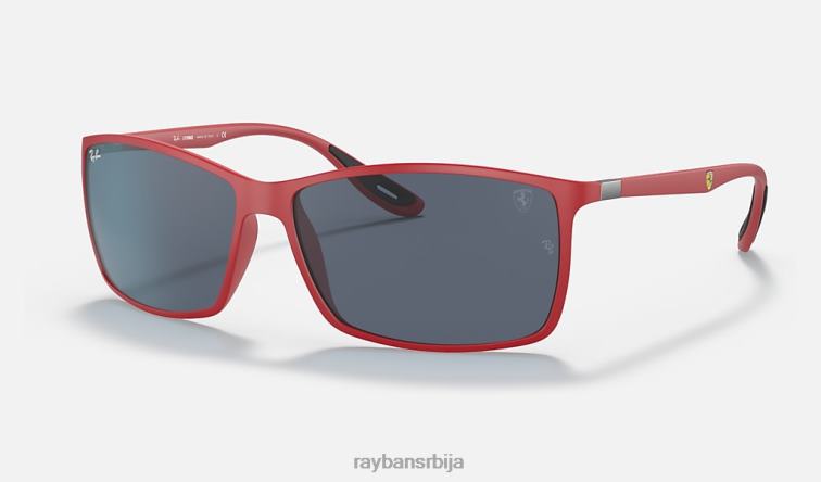 Ray-Ban рб4179м сцудериа феррари колекција P0HP1046 наочаре за сунце мат црвена/сива мушкарци