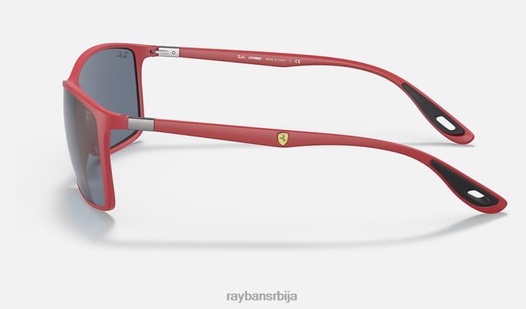 Ray-Ban рб4179м сцудериа феррари колекција P0HP1046 наочаре за сунце мат црвена/сива мушкарци
