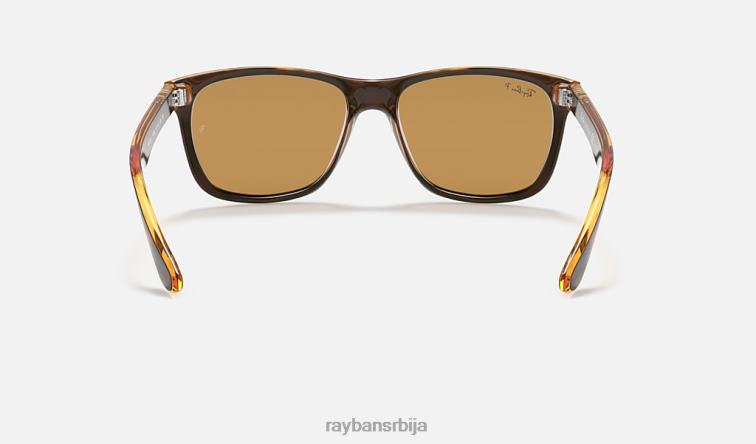 Ray-Ban рб4181 P0HP738 наочаре за сунце полирано светло хавана/браон мушкарци