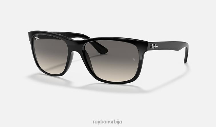 Ray-Ban рб4181 P0HP739 наочаре за сунце полирана црно/сива мушкарци