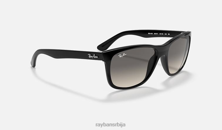 Ray-Ban рб4181 P0HP739 наочаре за сунце полирана црно/сива мушкарци