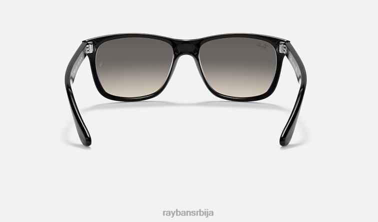 Ray-Ban рб4181 P0HP739 наочаре за сунце полирана црно/сива мушкарци