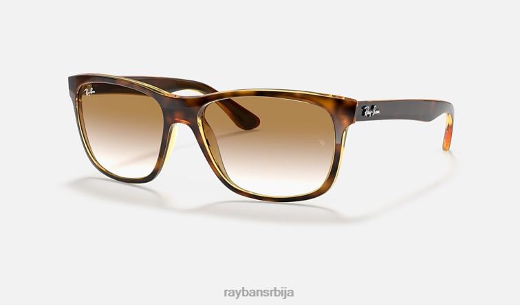 Ray-Ban рб4181 P0HP740 наочаре за сунце полирано светло хавана/браон мушкарци