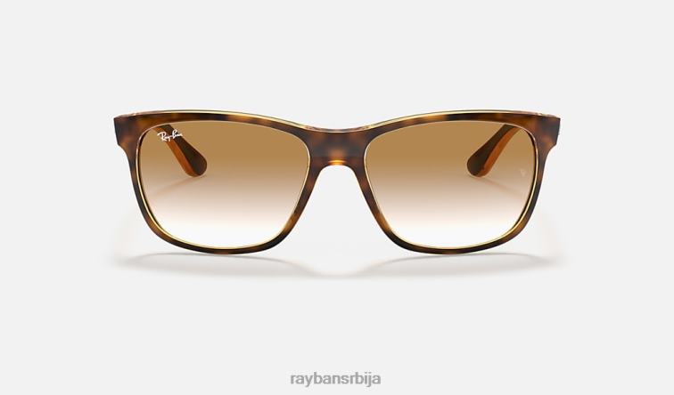 Ray-Ban рб4181 P0HP740 наочаре за сунце полирано светло хавана/браон мушкарци