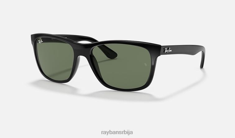 Ray-Ban рб4181 P0HP741 наочаре за сунце полирана црно/зелена мушкарци
