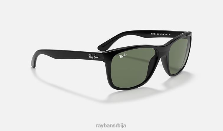 Ray-Ban рб4181 P0HP741 наочаре за сунце полирана црно/зелена мушкарци