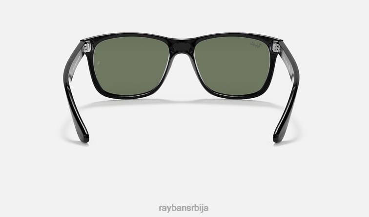 Ray-Ban рб4181 P0HP741 наочаре за сунце полирана црно/зелена мушкарци