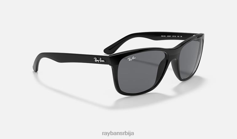 Ray-Ban рб4181 P0HP742 наочаре за сунце полирана црно/сива мушкарци