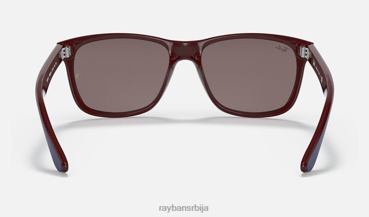 Ray-Ban рб4181 P0HP743 наочаре за сунце мат плава на браон/љубичаста мушкарци