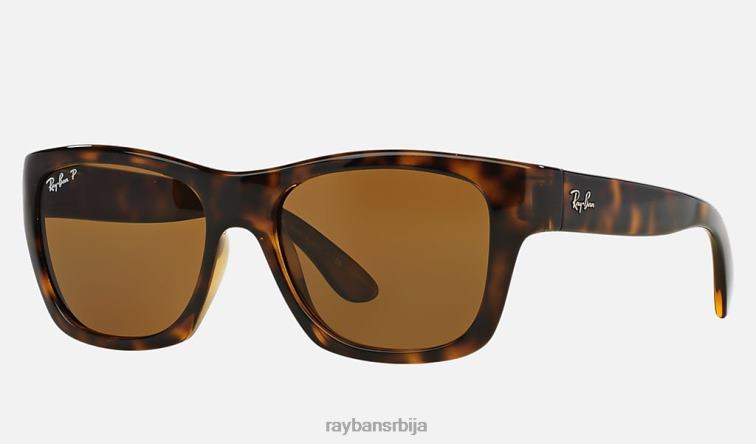 Ray-Ban рб4194 P0HP1361 наочаре за сунце полирано светло хавана/браон мушкарци