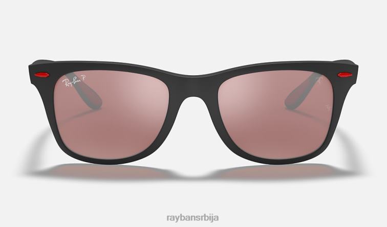 Ray-Ban рб4195м сцудериа феррари колекција P0HP1075 наочаре за сунце мат црна/сребрна мушкарци