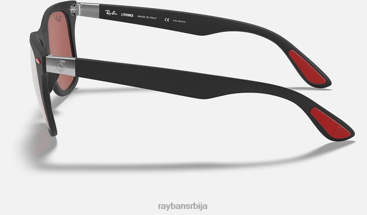 Ray-Ban рб4195м сцудериа феррари колекција P0HP1075 наочаре за сунце мат црна/сребрна мушкарци