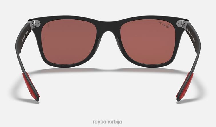 Ray-Ban рб4195м сцудериа феррари колекција P0HP1075 наочаре за сунце мат црна/сребрна мушкарци