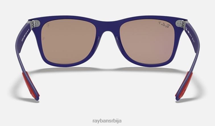 Ray-Ban рб4195м сцудериа феррари колекција P0HP1076 наочаре за сунце мат плава/плава мушкарци