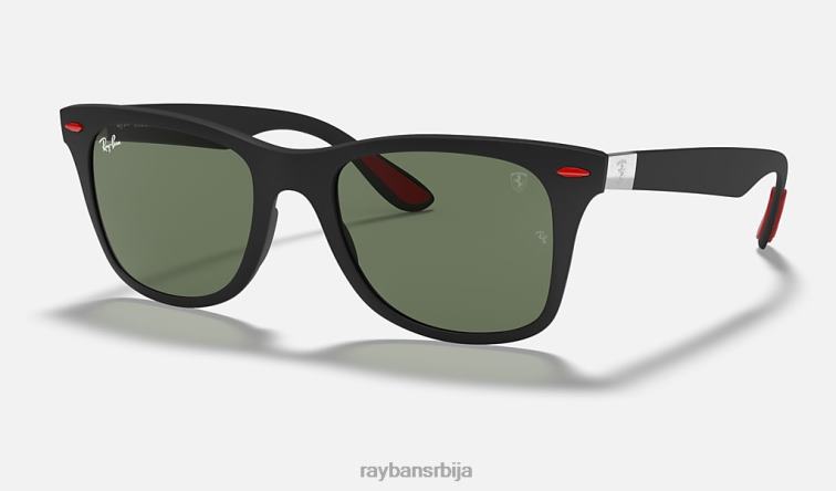 Ray-Ban рб4195м сцудериа феррари колекција P0HP1077 наочаре за сунце мат црна/зелена мушкарци
