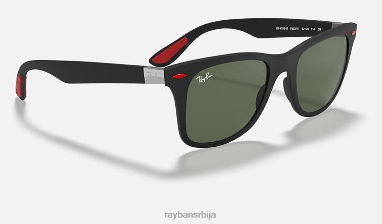 Ray-Ban рб4195м сцудериа феррари колекција P0HP1077 наочаре за сунце мат црна/зелена мушкарци