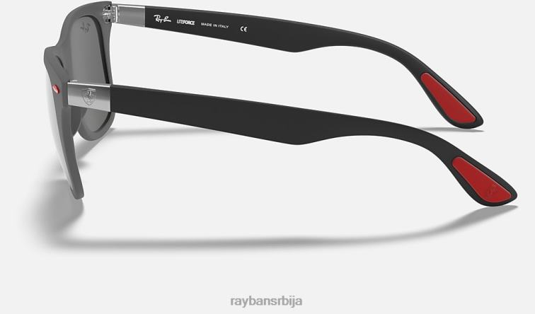 Ray-Ban рб4195м сцудериа феррари колекција P0HP1078 наочаре за сунце мат сива/сива мушкарци