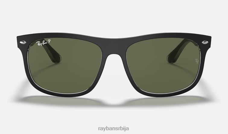 Ray-Ban рб4226 P0HP1099 наочаре за сунце мат црна на транспарентној/зеленој мушкарци