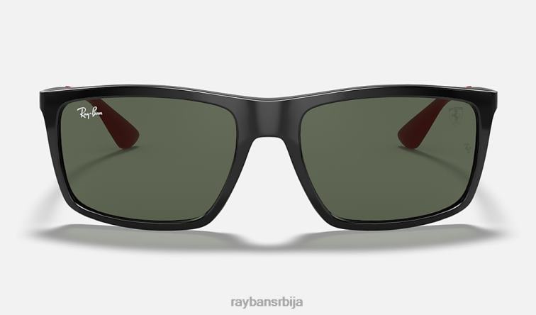 Ray-Ban рб4228м сцудериа феррари колекција P0HP1069 наочаре за сунце полирана црно/зелена мушкарци