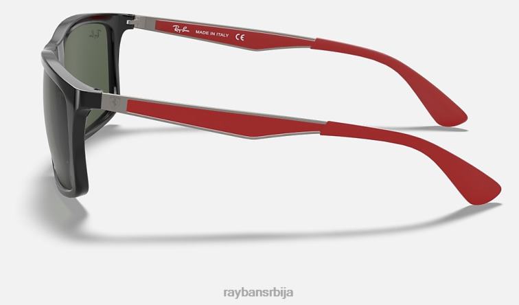Ray-Ban рб4228м сцудериа феррари колекција P0HP1069 наочаре за сунце полирана црно/зелена мушкарци