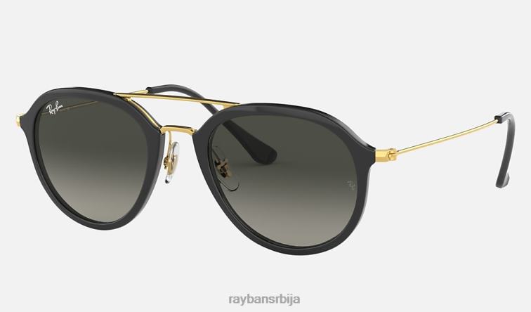 Ray-Ban рб4253 P0HP655 наочаре за сунце полирана црно/сива мушкарци
