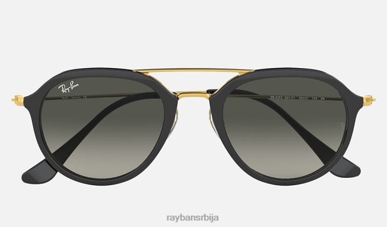 Ray-Ban рб4253 P0HP655 наочаре за сунце полирана црно/сива мушкарци