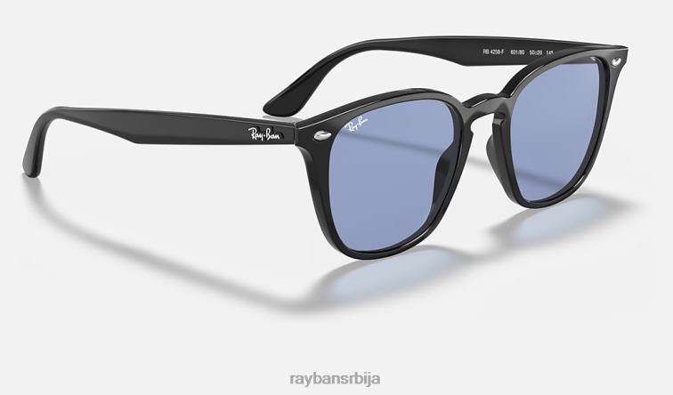 Ray-Ban рб4258 опрана сочива P0HP1159 наочаре за сунце полирана црно/плава мушкарци