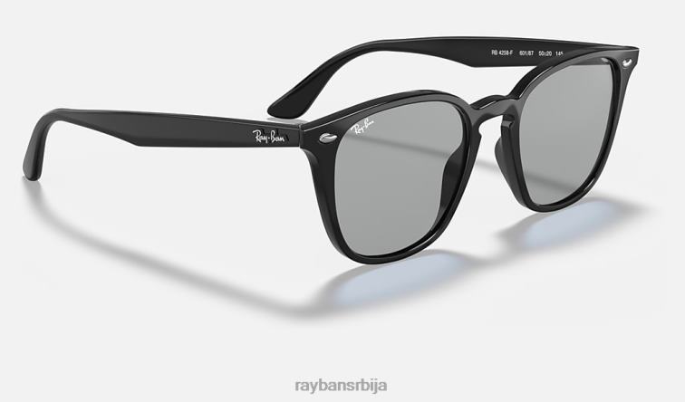 Ray-Ban рб4258 опрана сочива P0HP1160 наочаре за сунце полирана црна/тамно сива мушкарци