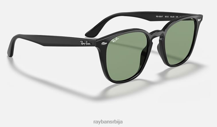 Ray-Ban рб4258 опрана сочива P0HP1161 наочаре за сунце полирана црна/светлозелена мушкарци